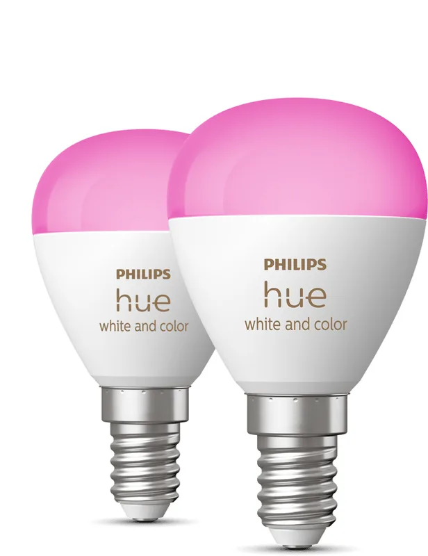 Philips Hue White Color 470lm E14 2-pack