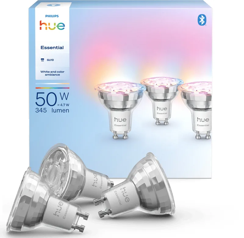 Philips Hue Essential White Color 345lm GU10 3-pack
