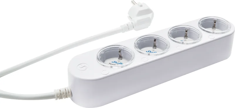Shelly Power Strip Gen 4 Grenuttag Vit