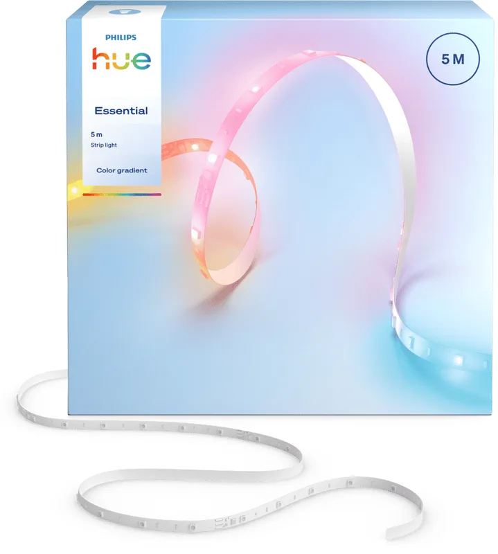 Philips Hue - Essential LED-list 5 m – Vitt och färgat stämningsljus