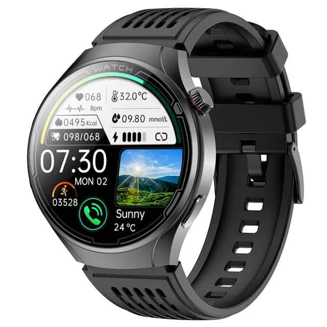 INF Smartwatch med sömnhjälp och massage Svart