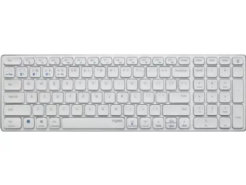 Rapoo RAPOO Keyboard MULTIMODE E9700M BLADE WIRELESS KEYBOARD, 2.4GHz/BT 5.0/BT 3.0 WHITE