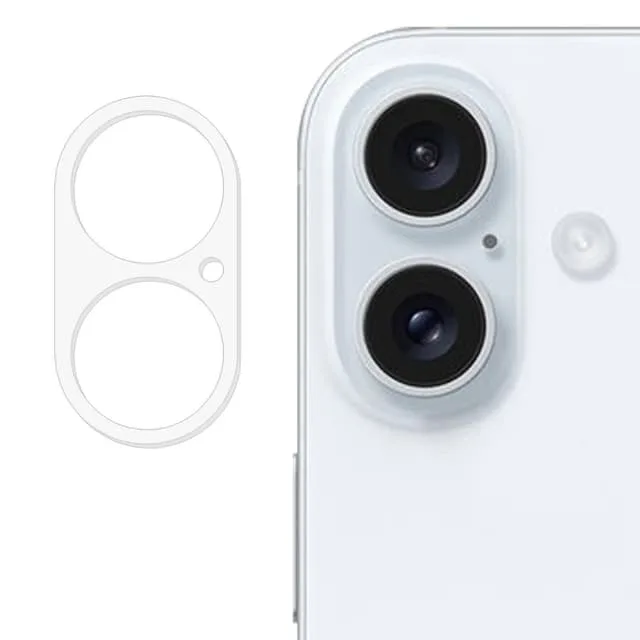 SKALO iPhone 16 Plus 3D Linsskydd/Kameraskydd Härdat Glas