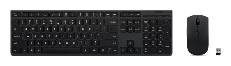 Lenovo Professional Tangentbord+mus-set Trådlöst Svensk/finsk layout (Å Ä Ö) Grå