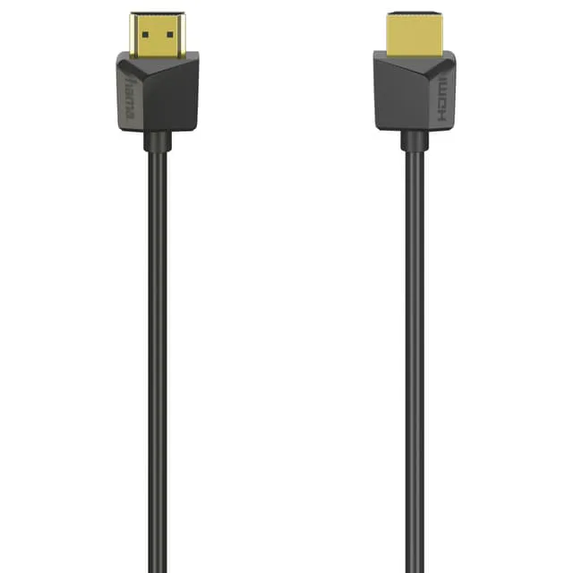 Hama Kabel HDMI Ethernet Flexislim Svart 1.5m