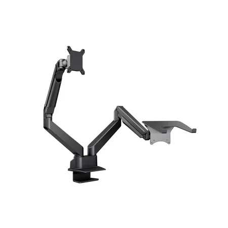 Multibrackets M VESA Gas Lift Arm Dual Arm med hållare för bärbar dator, svart