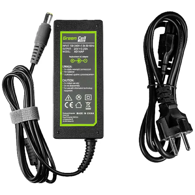 Green Cell AD16AP Laptop nätadapter 65 W 20 V 3.25 A
