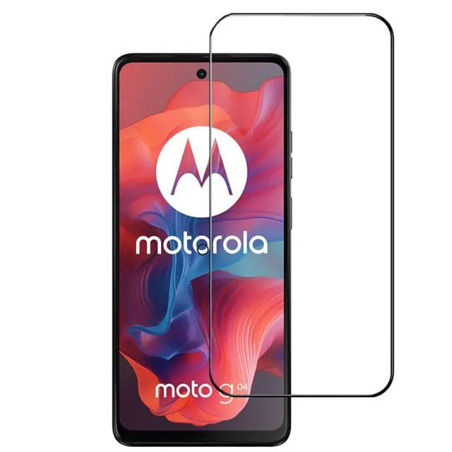 CaseOnline 5D glas skärmskydd Motorola Moto G04