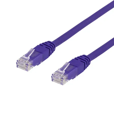 DELTACO TP-607P patchkabel, 75 cm, lila