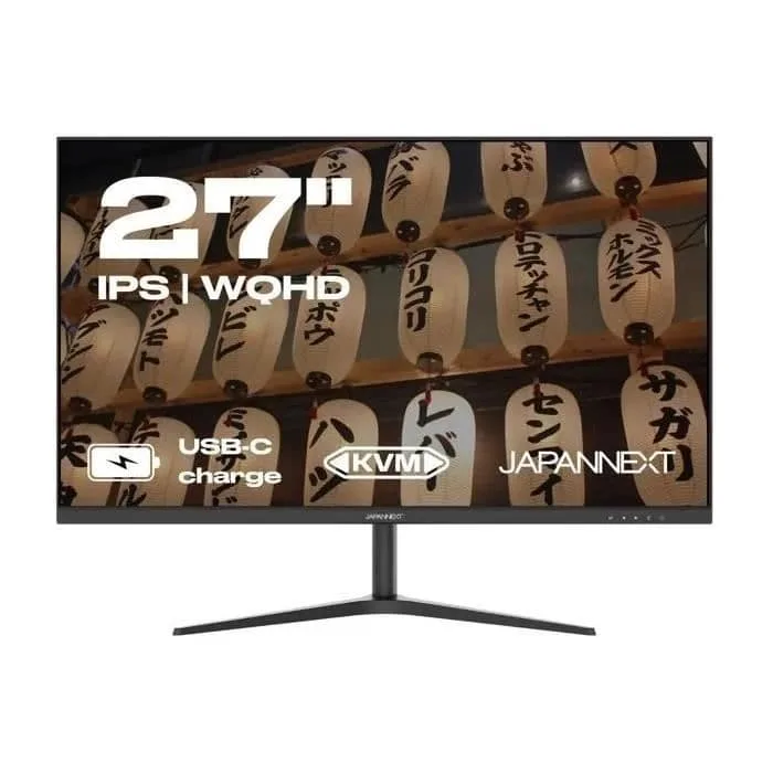 PC-skärm - JAPANNEXT - 27" WQHD - IPS - 60Hz - USB-C 65W