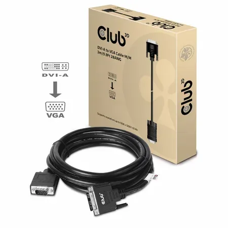 Club 3D - videoadapterkabel - DVI-A till HD-15 (VGA)