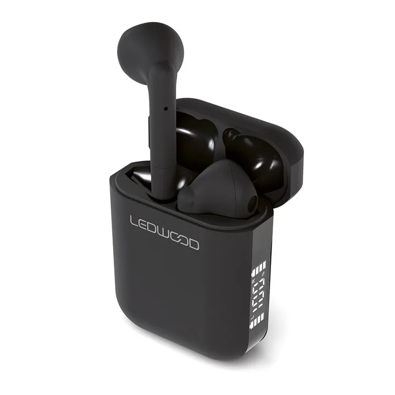 LEDWOOD Apollo TWS helt trådlösa in-ear-hörlurar, svart