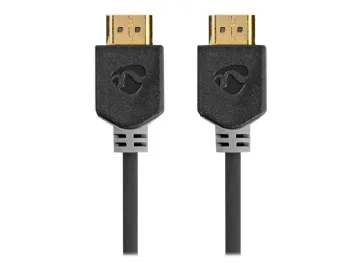 Nedis - Ultra High Speed - HDMI-kabel - HDMI hane till HDMI hane - 3 m - antracit - rund