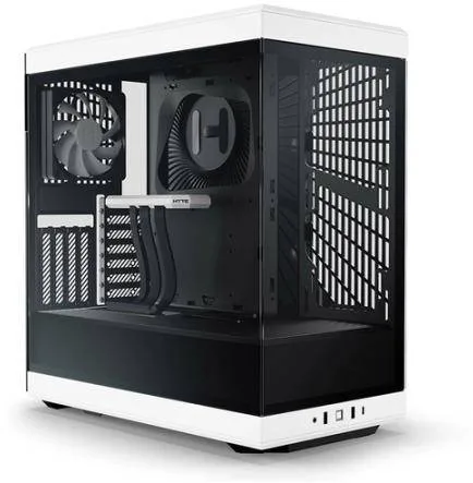 Hyte Y40 White Miditower, ATX, Panoramic Glass, inkl. PCIe 4.0 riser
