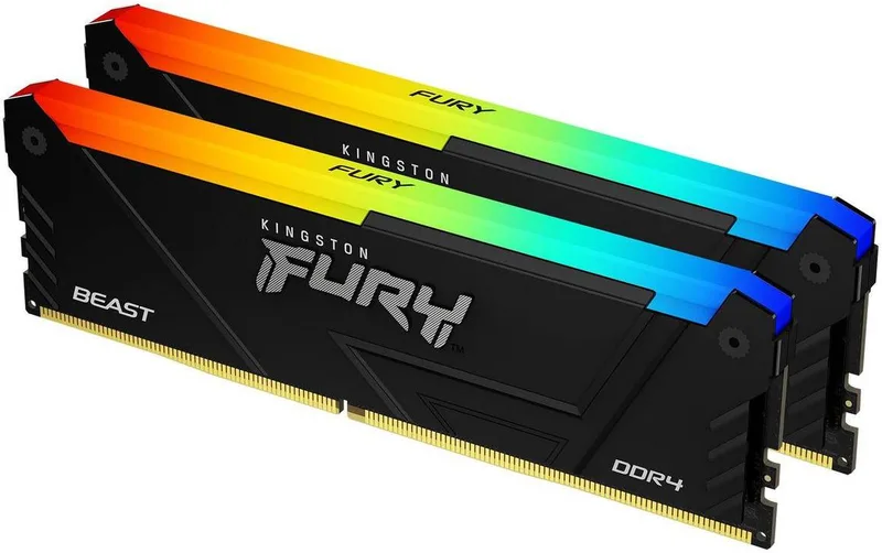 64 GB (2x32GB) DDR4-3200 Kingston FURY Beast RGB CL16