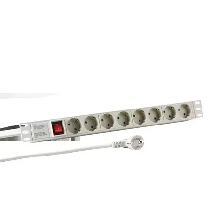 EFB Elektronik EK631DE.2GR grenuttag 2 m 8 uttag inomhus grå