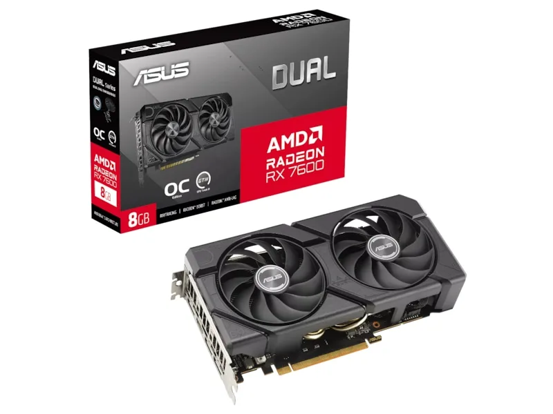 ASUS Radeon RX 7600 8GB DUAL OC EVO