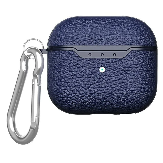 SKALO AirPods 4 Litchi Fodral