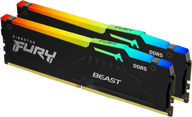 Kingston FURY Beast RGB 32GB DDR5 RAM 6000MT/s CL30 XMP