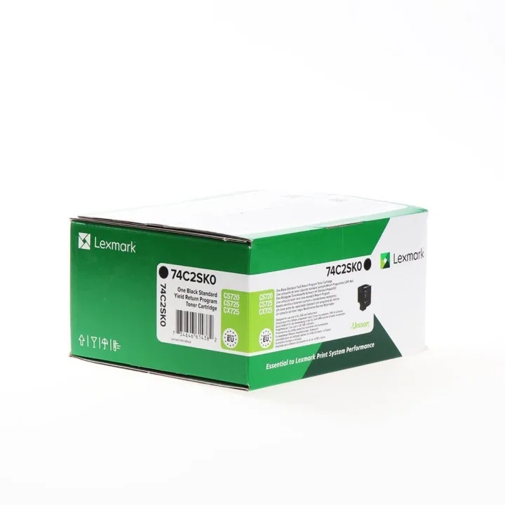 Lexmark Toner 74C2SK0 Svart, Return