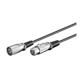 Goobay XLR-kabel, 2 m, svart