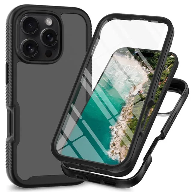 Fodral Skal för iPhone 16 PC+TPU Klart telefonskal