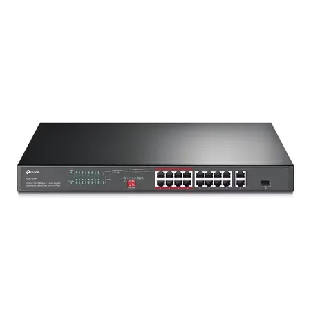 TP-Link TL-SL1218P nätverksswitch, ohanterad, 18 portar, PoE