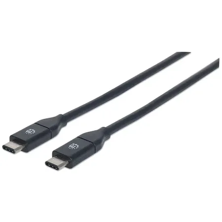 Manhattan 353526 USB 3.2 Gen 2-kabel USB-C till USB-C 1 m, svart