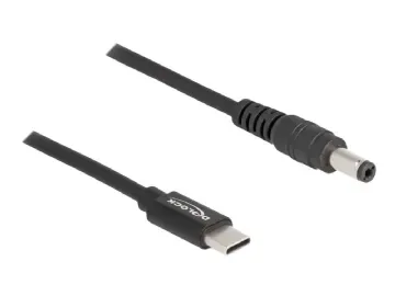 Delock - Strömkabel - 24-polig USB-C (hane) till DC-uttag 5,5 x 2,1 mm (hane)
