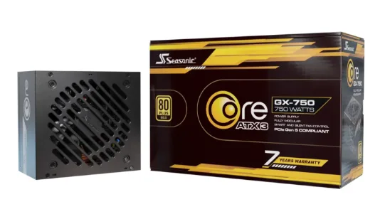 Seasonic Core GX ATX 3 (2024) 750W nätaggregat, 80 Plus Gold