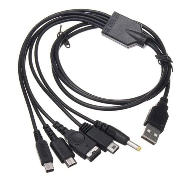 24 5i1 USB-kabel kompatibel med Nintendo Wii