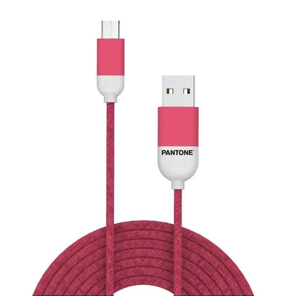 24 Pantone USB-kabel USB till microUSB 1,5m