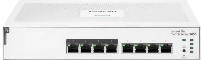 HPE Networking Instant On 1830 (8p Gigabit CL4 PoE 65W) nätverksswitch