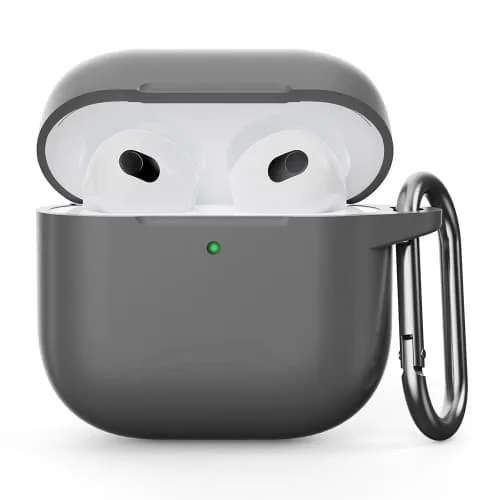 För AirPods 4 Silikonfodral Integrerat Bluetooth-hörlursskydd med krok