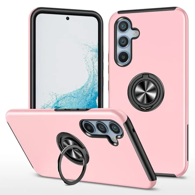 Till Samsung Galaxy A16 5G / A16 4G Hybridskal med Roterbar Ringhållare