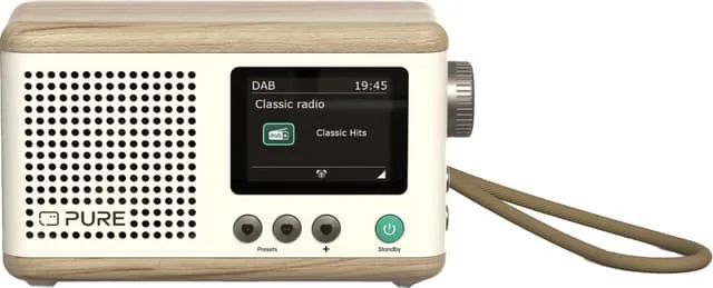 Pure Classic Mini bordsradio, DAB+/FM, bomullsvit/ek