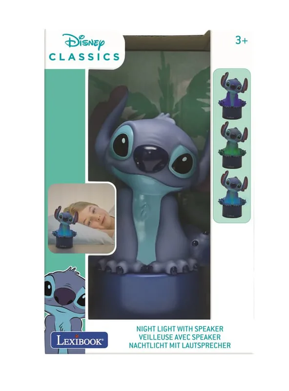 Lexibook Disneys Stitch 2-i-1 nattlampa och högtalare