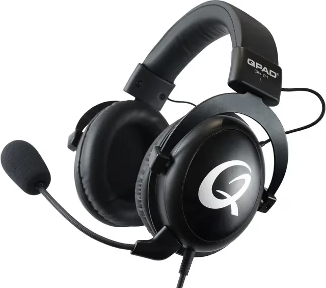 QPAD QH91 gamingheadset (svart)