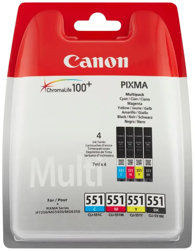 Canon Bläck Multipack CLI-551