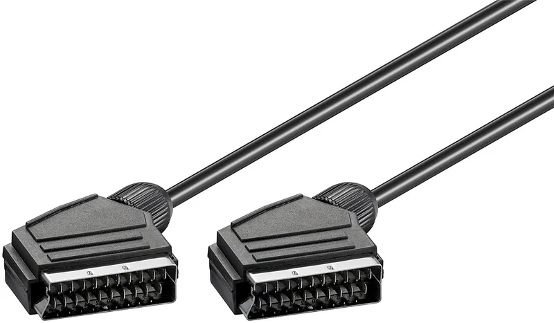 Scart-anslutningskabel, förnicklad, ø mm