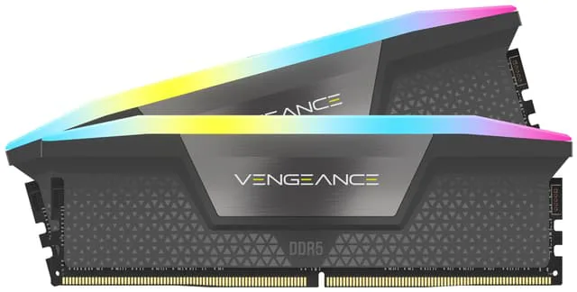 64 GB (2x32GB) DDR5-6400 Corsair Vengeance RGB CL32, XMP