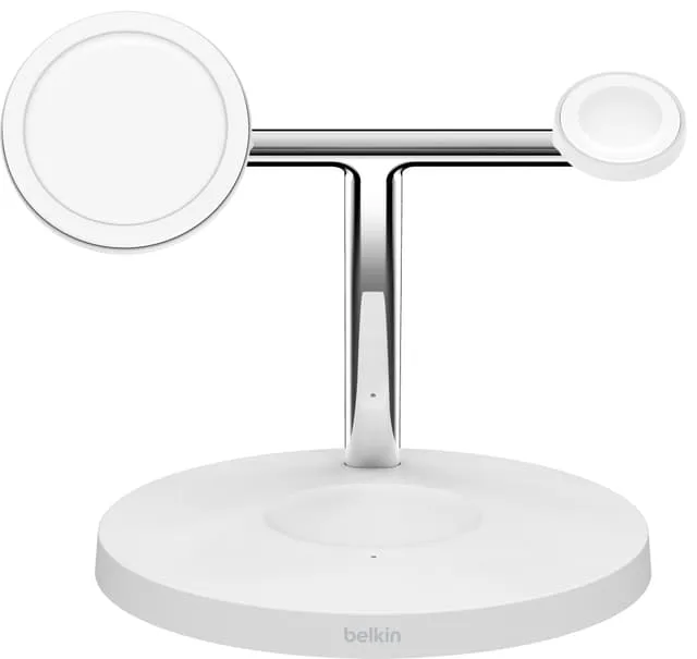 Belkin BoostCharge Pro 3-i-1 trådlös laddare med adapter