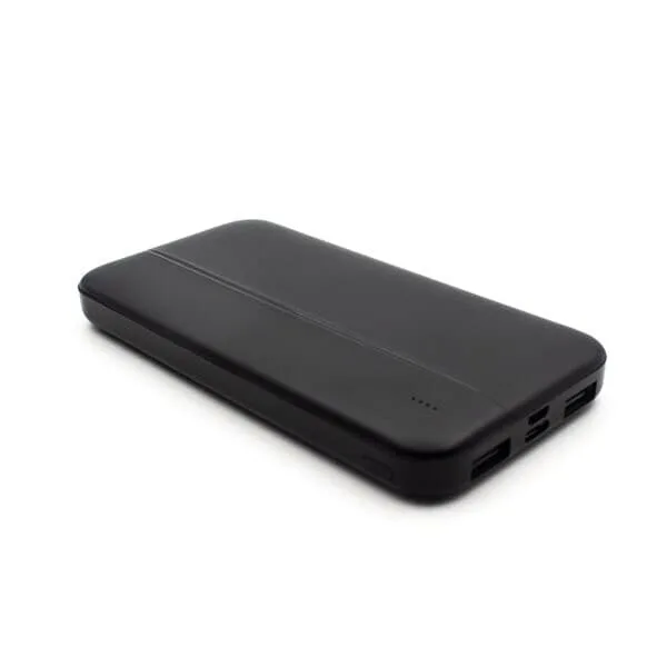 United powerbank 10000 mAh med dubbla USB-portar, svart