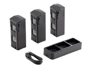 DJI - Batteriladdare + batteri 3 x - Li-pol - 5000 mAh - 4S - 3 x batterier laddas - 100 Watt - 5 A - 3 utdatakontakter (Mavic intelligent flygbatteri