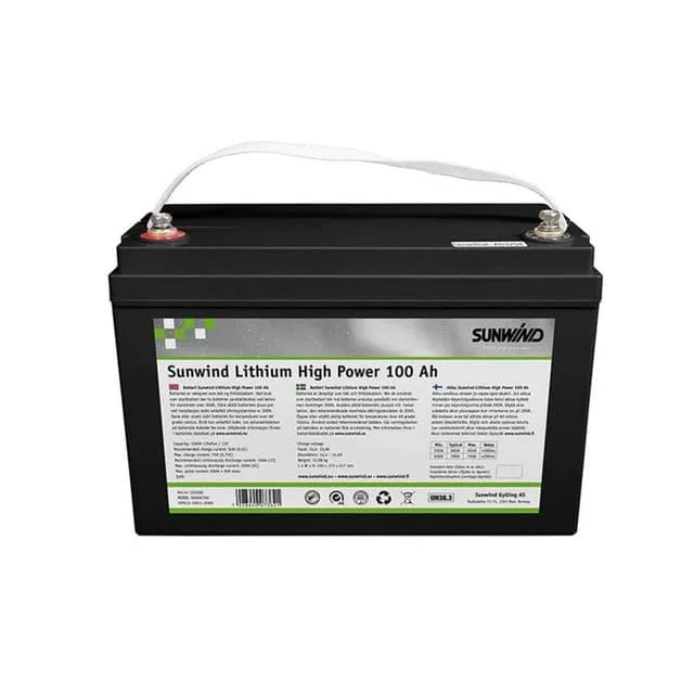 Batteri Sunwind Lithium High Power 100Ah 12V