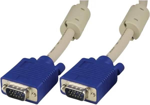 DELTACO VGA-kabel hane till hane HD15, 2 m