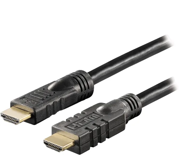 DELTACO HDMI-kabel 1.4, aktiv, svart, 20 m