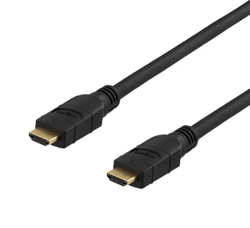 DELTACO aktiv HDMI 2.0-kabel, 20 m, svart