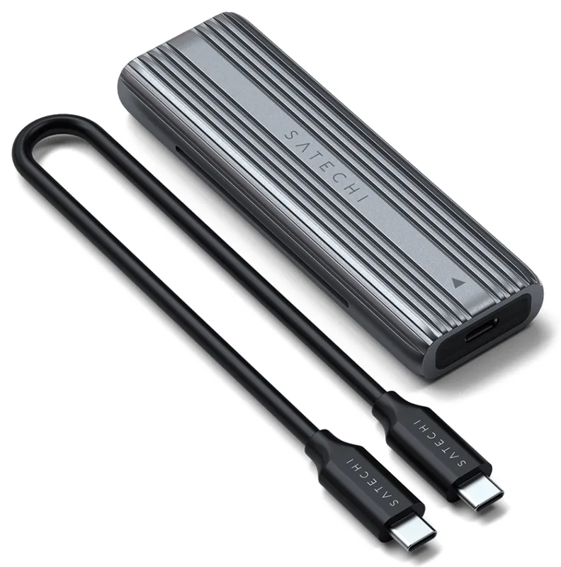 Satechi extern diskkabinett för M.2 NVMe SSDs