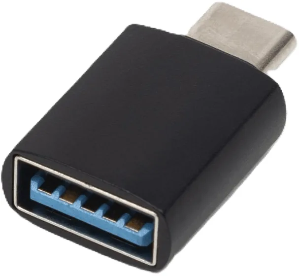 MicroConnect Adapter USB-C till USB-A Svart
